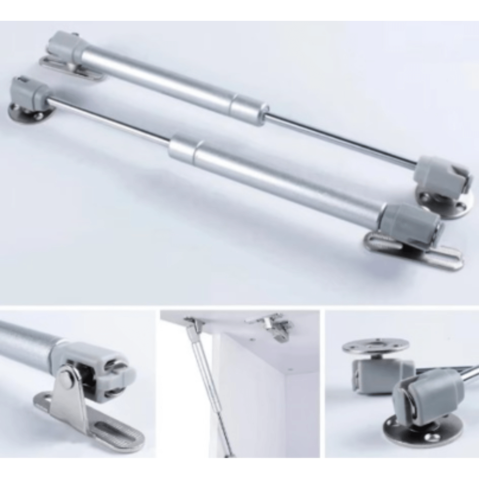 Piston cu gaz pentru ridicare usi mobilier, Adsinio, 80N, Gri - 3 | YEO