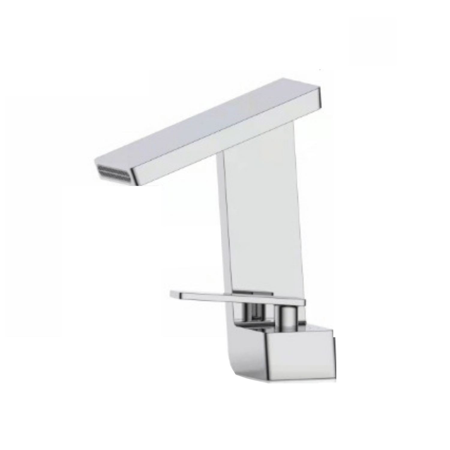 Baterie chiuveta baie, Adsinio, Iesire in cascada, pipa fixa, scurta, monocomanda, Argintiu — imaginea 4