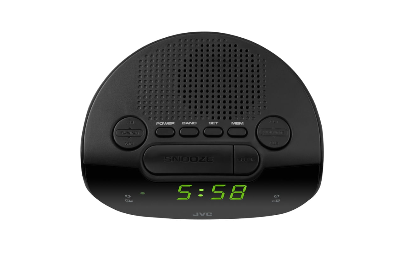Radio cu ceas JVC RA-E111B, tuner digital FM/AM, alarma duala, Sleep, Snooze, negru - 4 | YEO