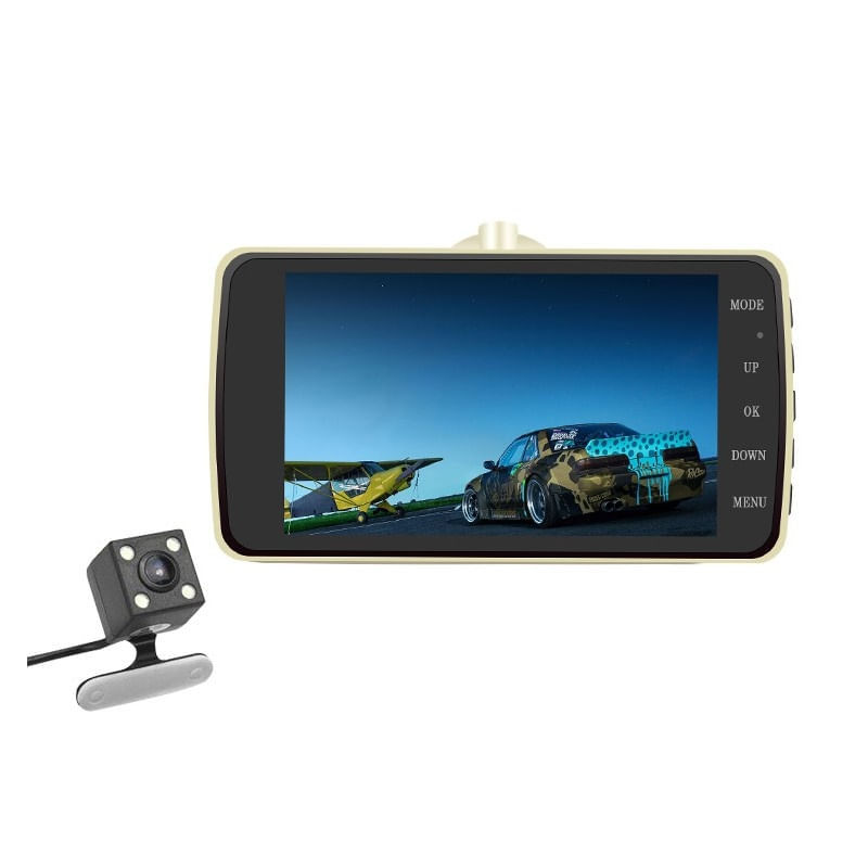 Camera Video Auto Dubla Techstar® T810 FullHD Cu Functia WDR si Ecran IPS 4inch - 2 | YEO