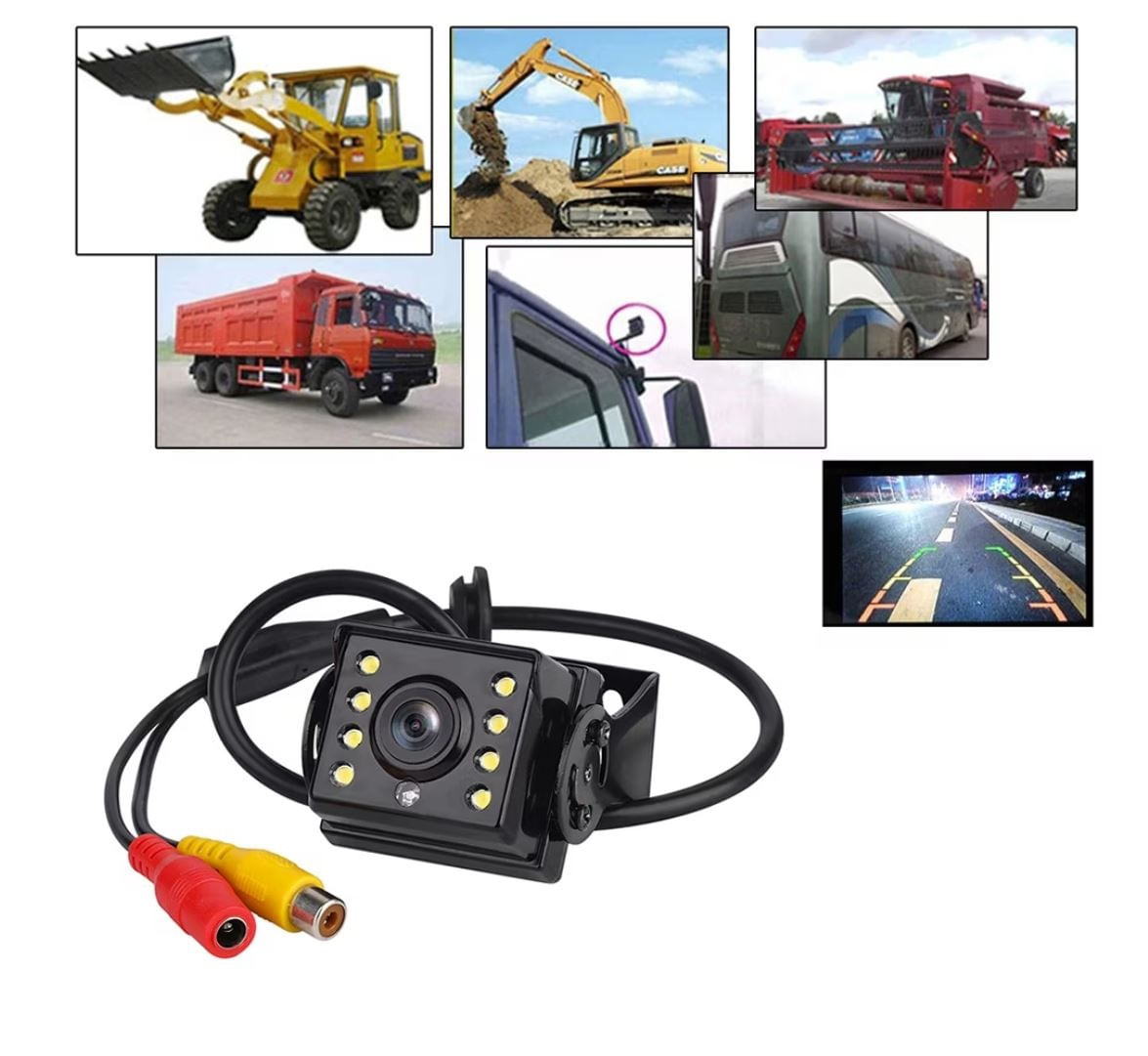 Camera Video Auto Marsarier Profesionala, Techstar® AHD 8 LED-uri IR, Unghi 170°, WaterProof si VandalProof IP67