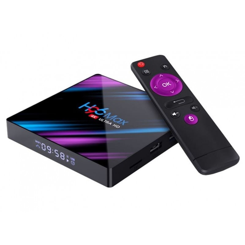 TV Box H96 Max RK3318 2.4Ghz, Mini PC Android 9.0, 2GB RAM, 16GB ROM WiFi, Bluetooth, UltraHD 4K 60fps, cu IPTV