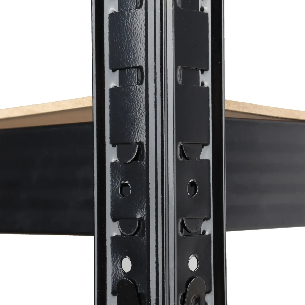 Raft Negru 70Wx30Dx150Hcm pentru depozitare din otel — imaginea 3