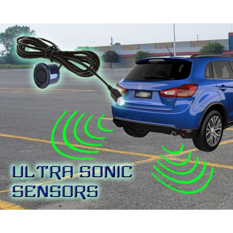 Set Senzori parcare auto detector parktronic display radar monitor 4 senzori NEGRU - 3 | YEO