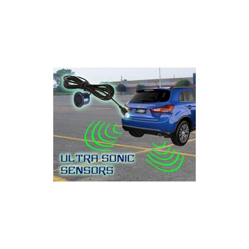 Set Senzori Parcare Auto Detector Parktronic Display Radar Monitor 4 Senzori Galben