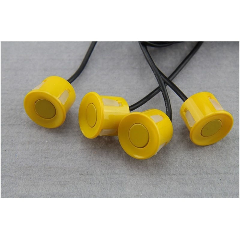 Set Senzori Parcare Auto Detector Parktronic Display Radar Monitor 4 Senzori Galben - 1 | YEO