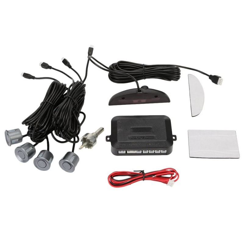 Set Senzori Parcare Auto Detector Parktronic Display Radar Monitor 4 Senzori Gri Deschis - 4 | YEO