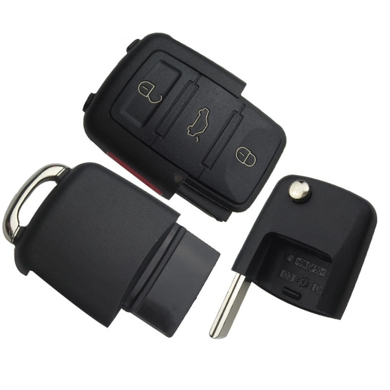 Carcasa Cheie Auto Techstar® Volkswagen Golf, Polo, Passat, Touran, Transporter, EOS, 4 Butoane - 2 | YEO