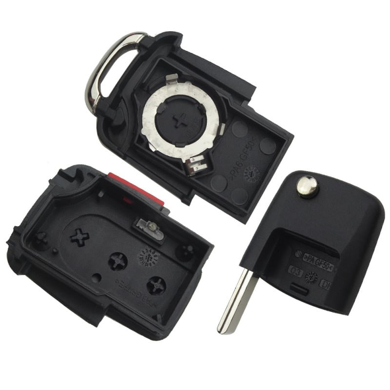 Carcasa Cheie Auto Techstar® Volkswagen Golf, Polo, Passat, Touran, Transporter, EOS, 4 Butoane - imagine 5