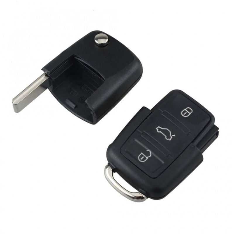Carcasa Cheie Auto Techstar® Volkswagen Golf, Polo, Passat, Touran, Transporter, EOS, 3 Butoane - imagine 5