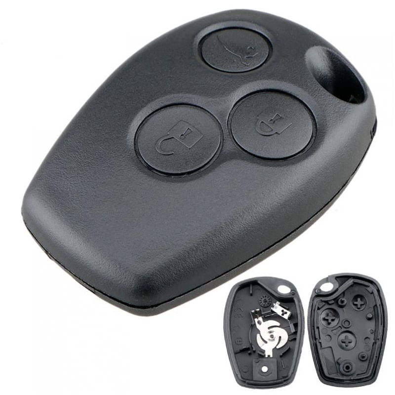 Carcasa Cheie Auto Techstar® Renault Clio, Megane, Laguna, Dacia Logan, Duster, Sandero, 3 Butoane, VA6 - imagine 5