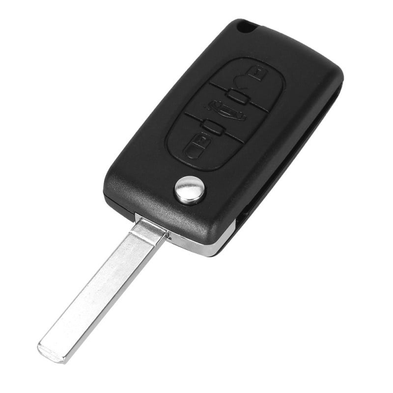 Carcasa Cheie Auto Techstar® Peugeot, Citroen, 207,307, 407, C2, C3, C4, C5, C6, C8, cu 3 Butoane, VA2, CE0536 - 2 | YEO