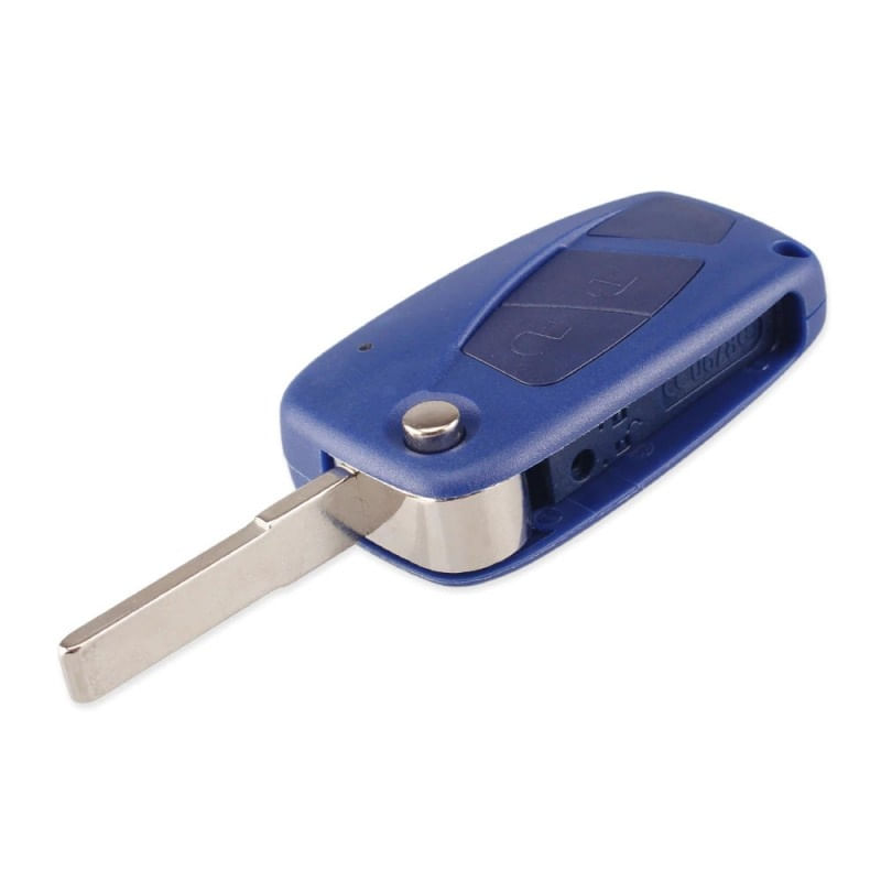Carcasa Cheie Auto Techstar® Fiat Punto, Ducato, Panda, Bravo Doblo, 3 Butoane, Albastru