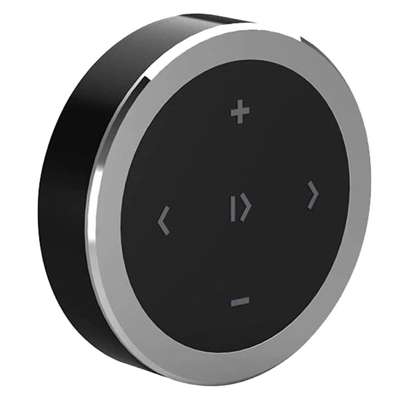 Comenzi Volan Wireless Techstar® Argintiu, Bluetooth, Control Media pentru Navigatii Android, Telefon, Tableta, Oprire