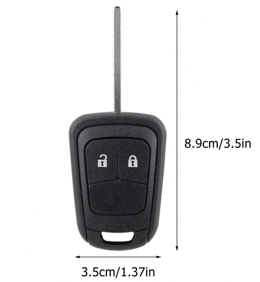 Carcasa Cheie Auto Techstar® cu 2 Butoane pentru Opel Astra J, Insignia A, Corsa E, Mokka, Zafira C, Meriva B, Adam