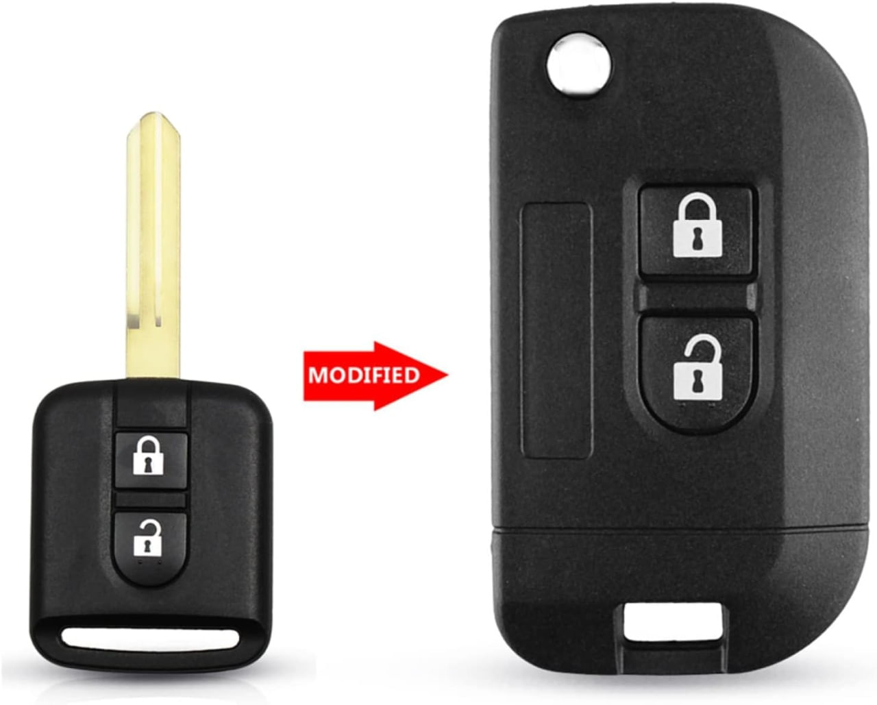 Carcasa Cheie Auto Tip Briceag pentru Nissan, Compatibila cu Qashqai, Micra, Navara, Almera, Primera, Note, Juke
