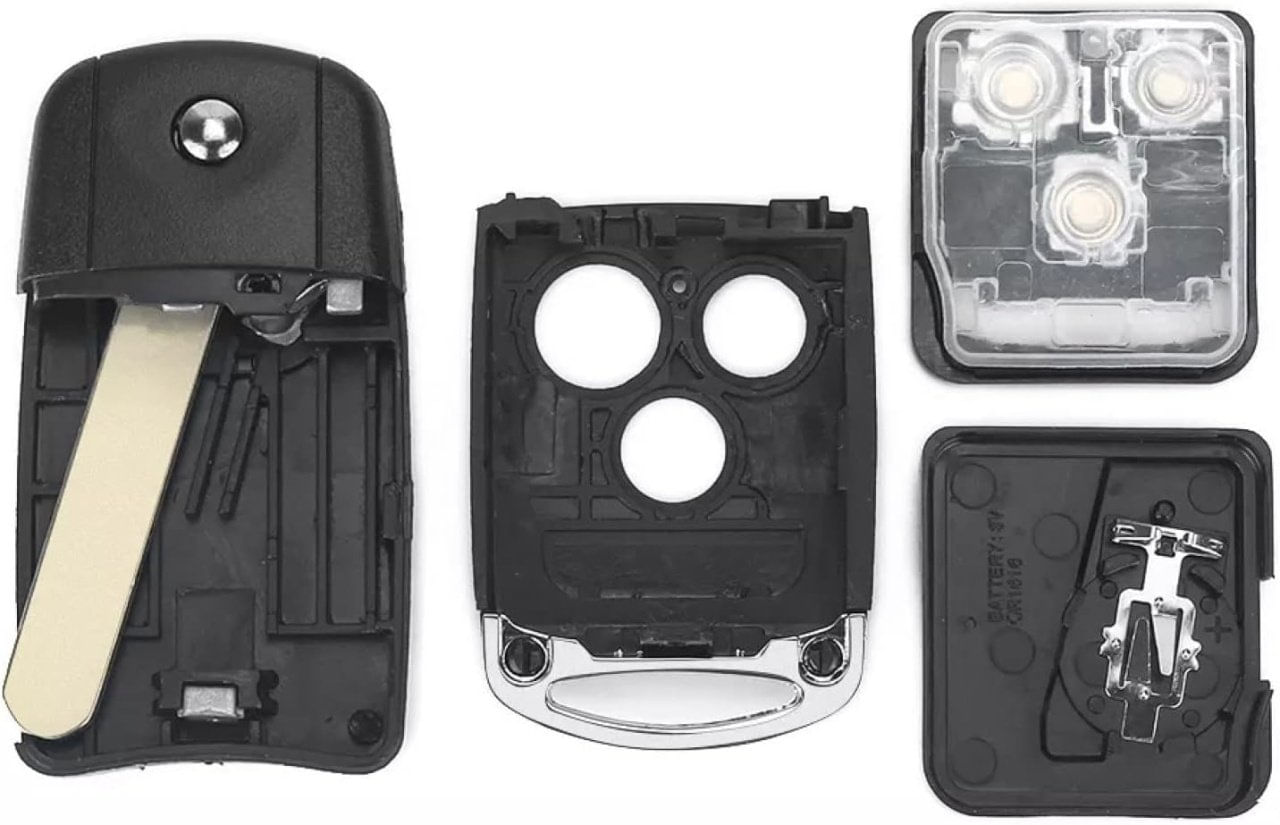 Carcasa Cheie Auto Techstar cu 3 Butoane pentru Honda Civic, Accord, Jazz, CR-V, HR-V, Odyssey si Acura - cu Lama