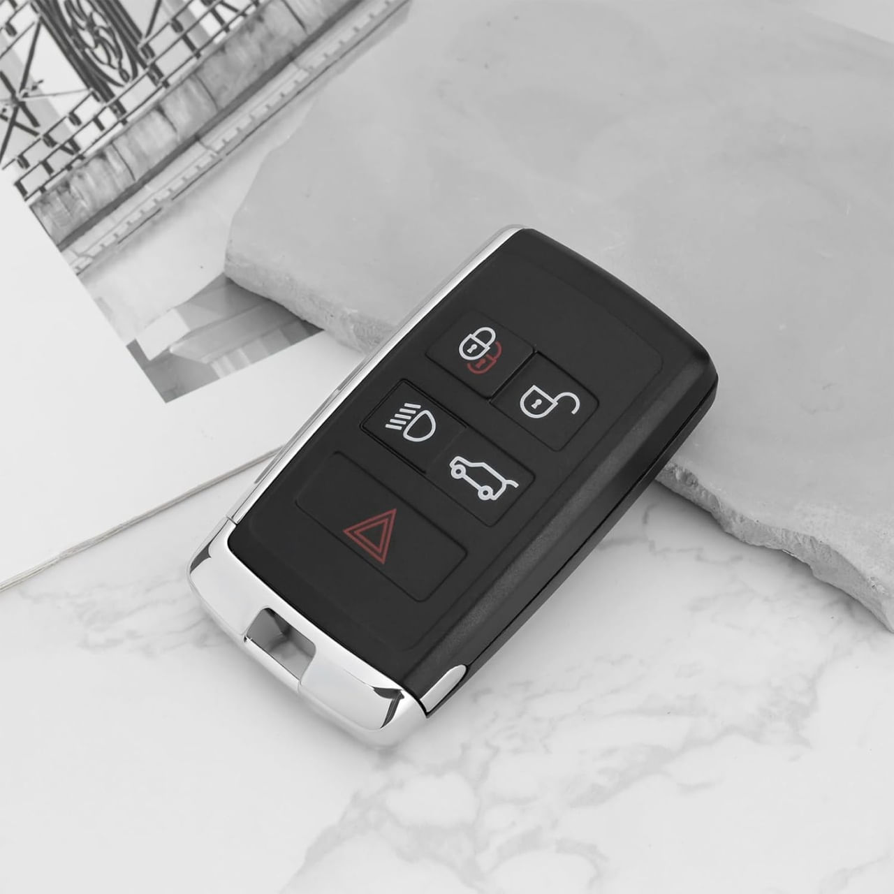 Carcasa Cheie Auto Techstar pentru Land Rover Range Rover Evoque, Sport, Discovery 3, Freelander 2 - 3 Butoane - 1 | YEO