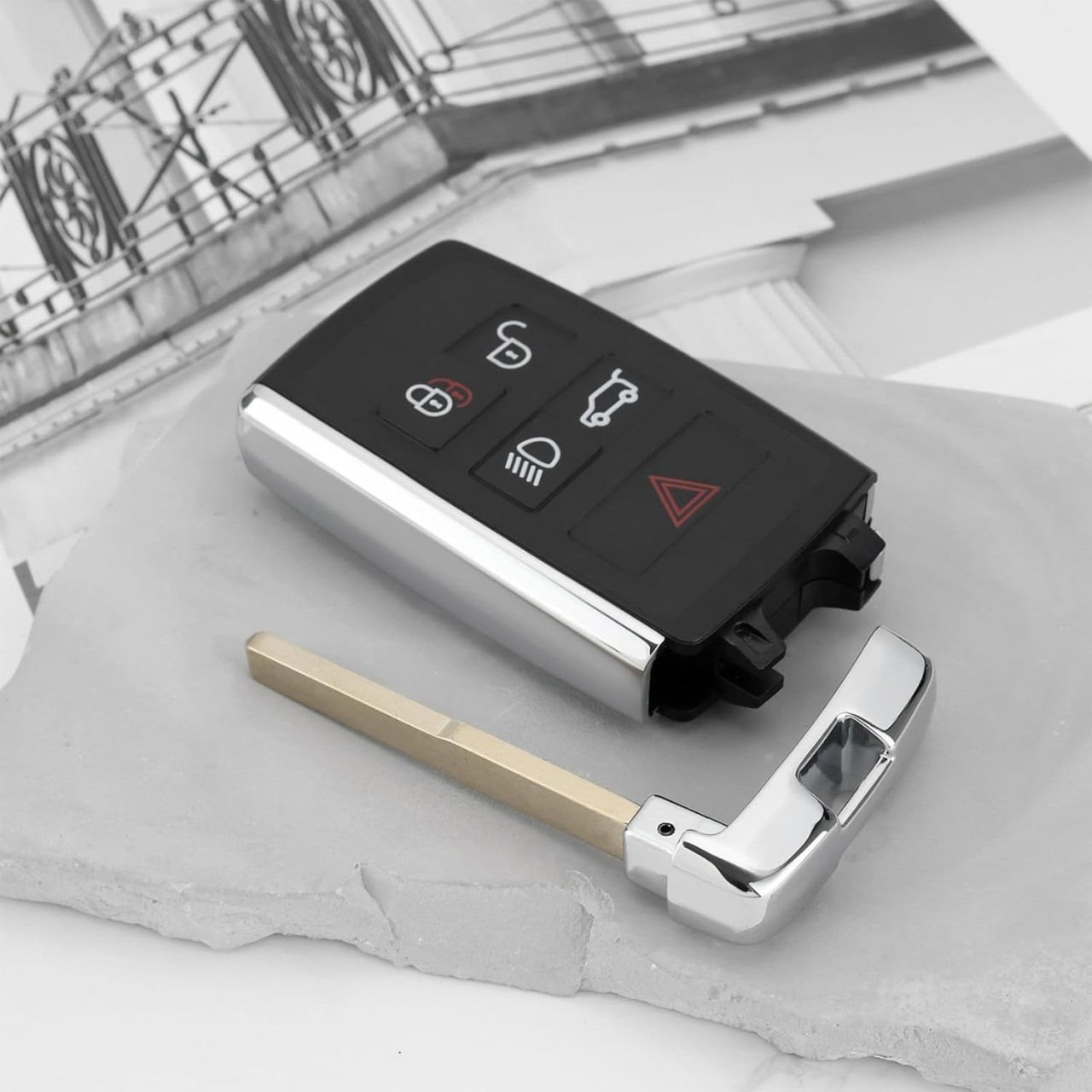 Carcasa Cheie Auto Techstar pentru Land Rover Range Rover Evoque, Sport, Discovery 3, Freelander 2 - 3 Butoane - 2 | YEO