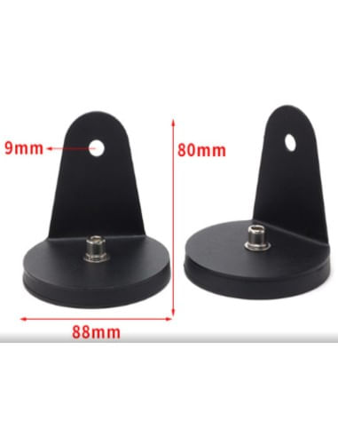 Set 2 suporti magnetici montare LED Bar forta 80kg, diametru 88mm, surub M8