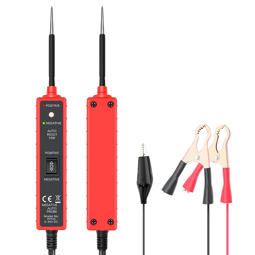 Tester Multifunctional Techstar® Portabil pentru Circuite Auto 6V-24V DC cu Cablu de 5 metri, Protectie la Suprasarcina - 4 | YEO