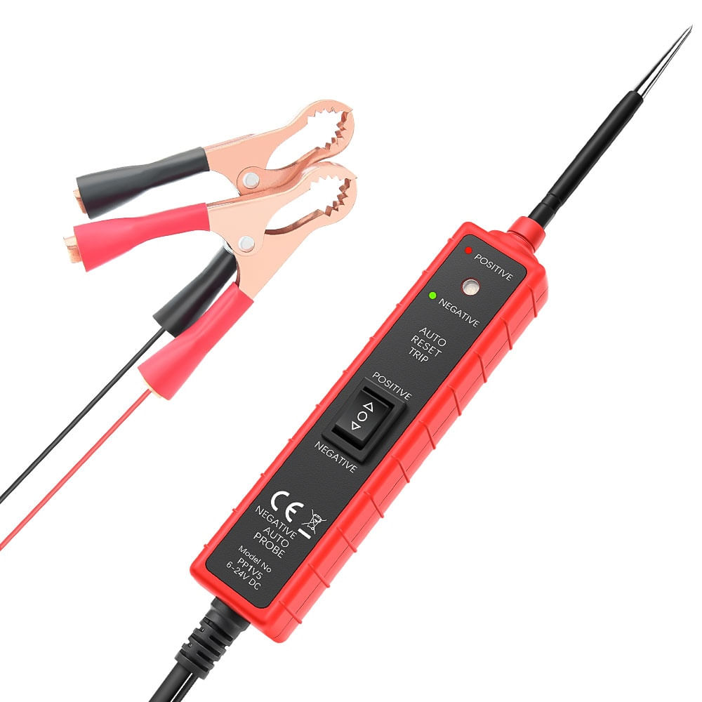 Tester Multifunctional Techstar® Portabil pentru Circuite Auto 6V-24V DC cu Cablu de 5 metri, Protectie la Suprasarcina - imagine 7