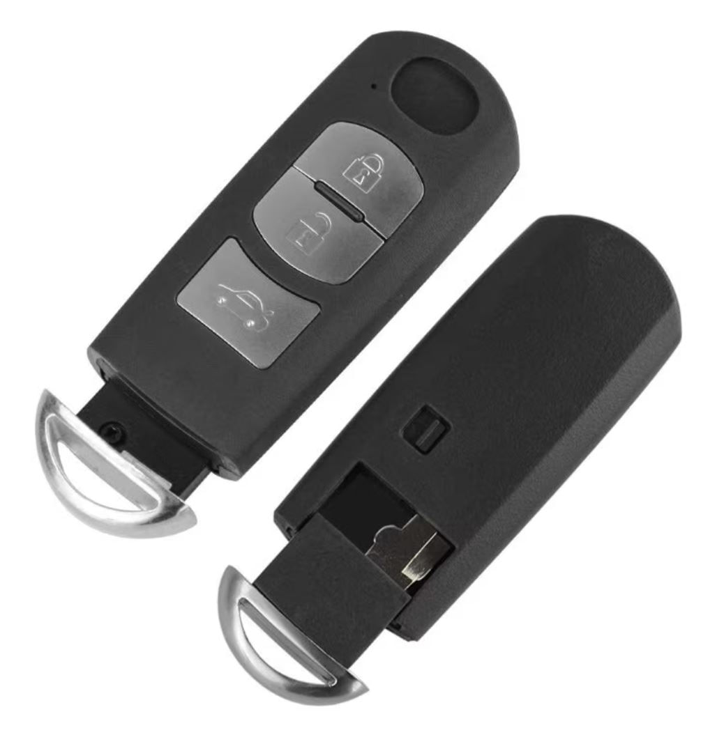 Carcasa cheie auto Techstar, pentru Mazda, cu 3 butoane, compatibila cu modelele Mazda 6 CX-5 CX-3 2014-2015, lamela