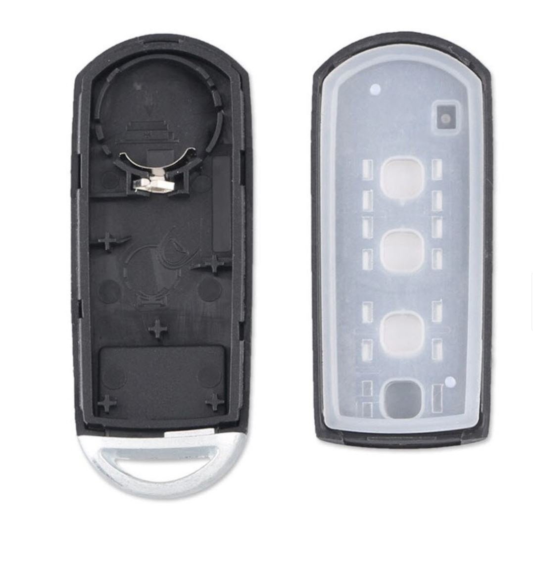 Carcasa cheie auto Techstar, pentru Mazda, cu 3 butoane, compatibila cu modelele Mazda 6 CX-5 CX-3 2014-2015, lamela - 2 | YEO