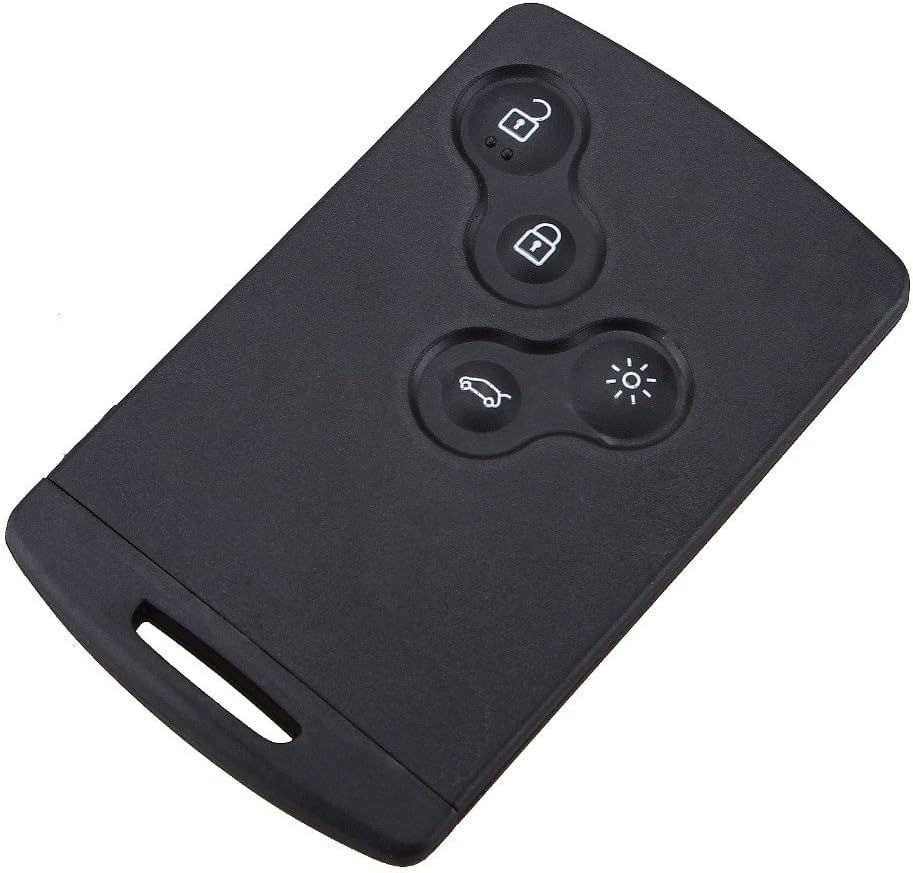Carcasa Cheie Smartcard, 4 Butoane, Techstar, Compatibila cu Renault Megane III, Scenic, Laguna III, Clio, Captur - 1 | YEO