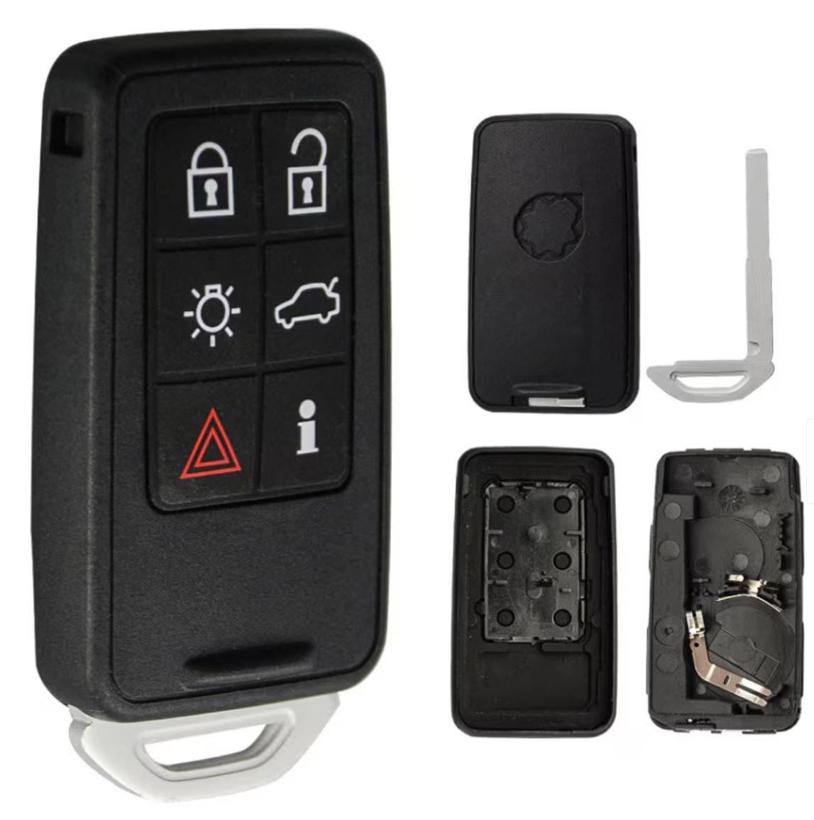 Carcasa cheie auto Techstar pentru Volvo cu 6 butoane, compatibila cu S60, S80, V70, XC60, XC70