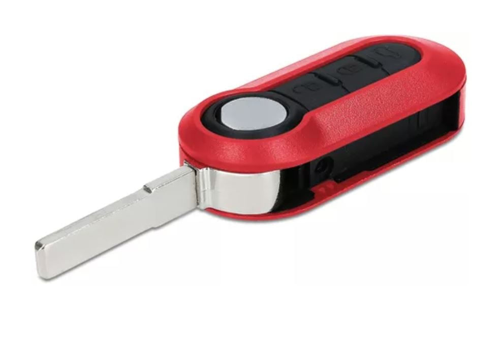 Carcasa cheie auto tip briceag Techstar pentru Fiat, Citroen si Peugeot cu 3 butoane, Compatibila cu Modele 500, Panda - 3 | YEO