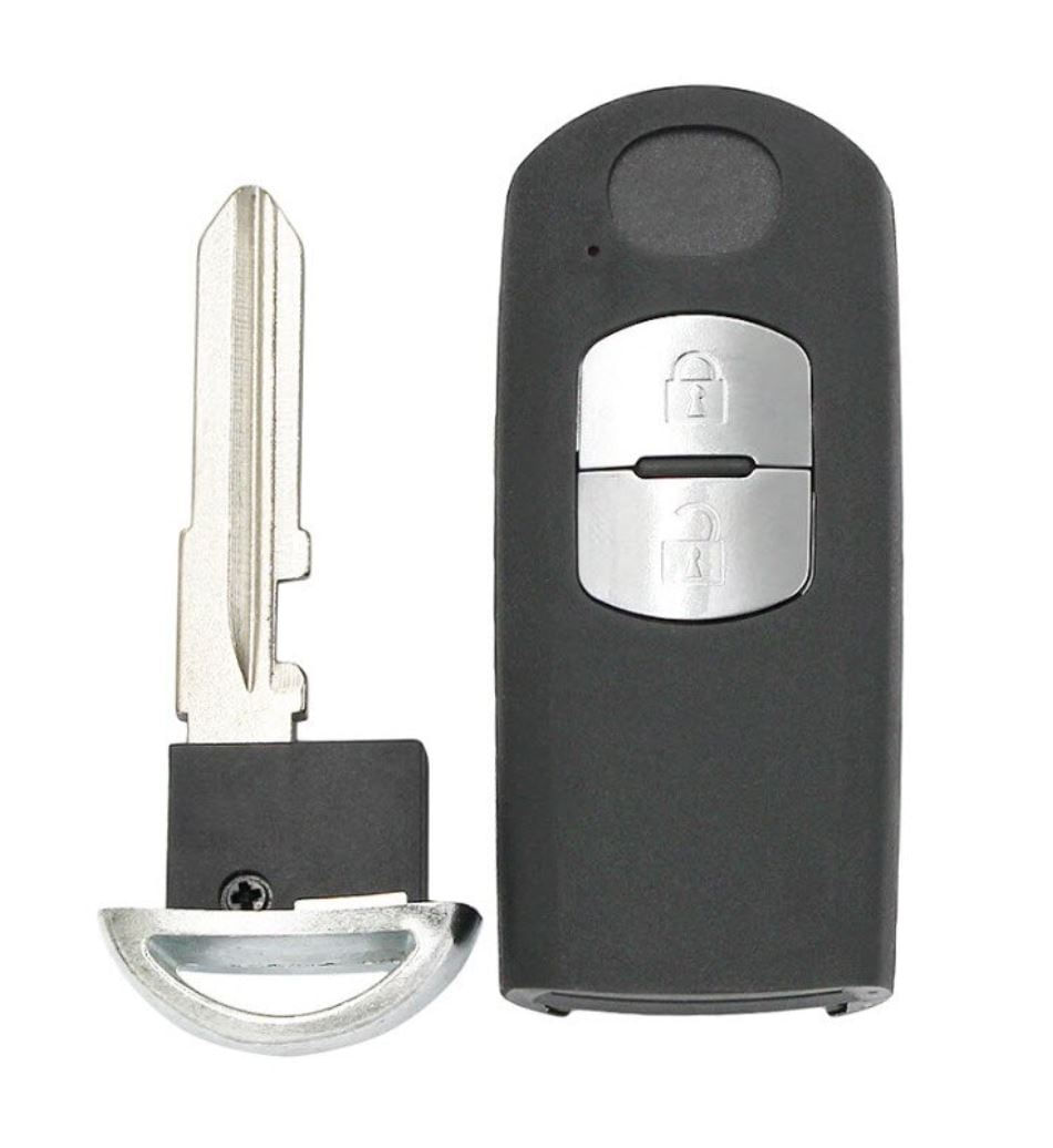 Carcasa cheie auto compatibila cu Mazda 2, 3, 5, 6, CX-3, CX-5, CX-7, CX-9, RX-8, MX-5, 2 butoane, model 2012-2018 - 1 | YEO
