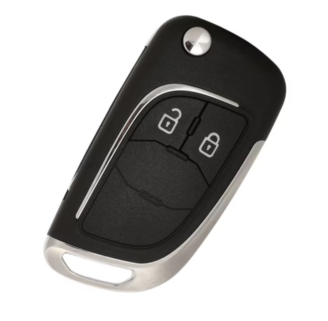 Carcasa Cheie Auto tip Briceag Techstar pentru Opel, Vauxhall, Chevrolet – 2 Butoane, Elemente Cromate - 1 | YEO