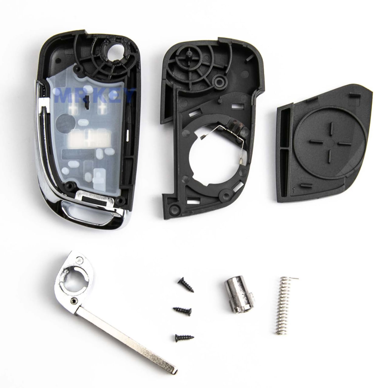 Carcasa Cheie Auto tip Briceag Techstar pentru Opel, Vauxhall, Chevrolet – 2 Butoane, Elemente Cromate - imagine 7