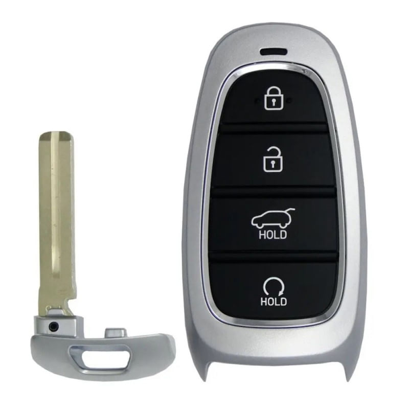 Carcasa cheie auto Techstar® pentru telecomanda inteligenta, compatibila cu Hyundai Tucson si Santa Fe, 4 butone