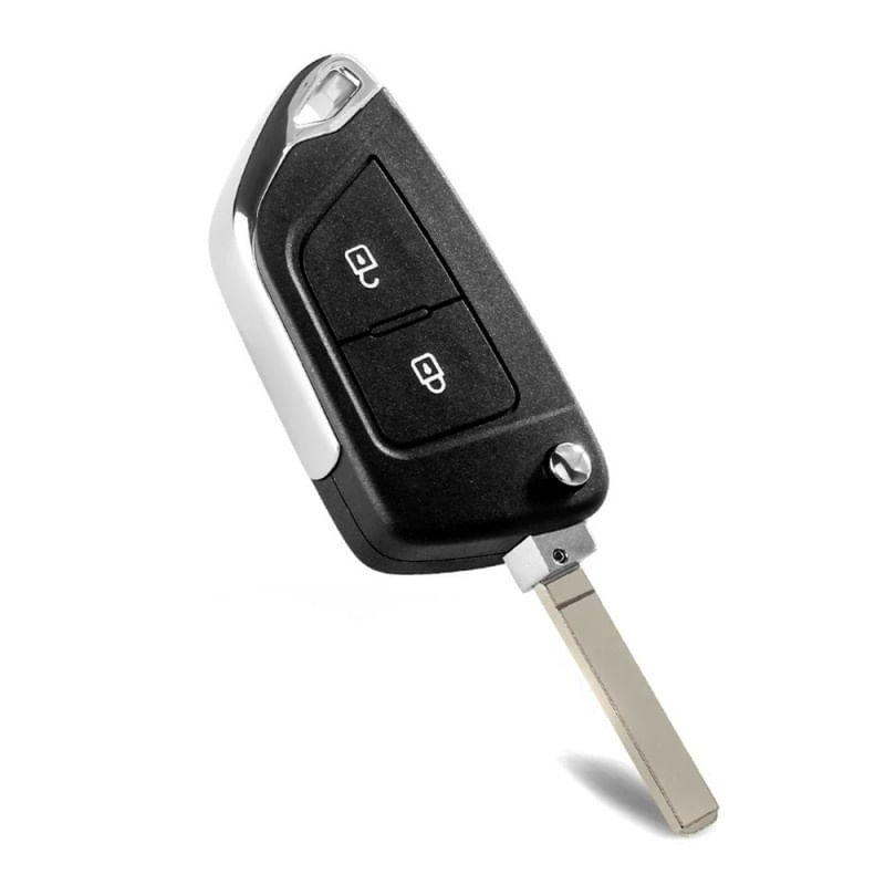 Carcasa Cheie Auto Techstar® KS-106 Pentru Peugeot 207, 307, 407, 2 Butoane, Lamela HU83, Negru