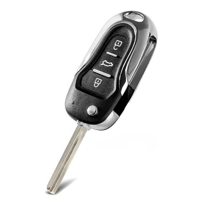 Carcasa Cheie Auto Techstar® KS-102 Pentru Hyundai IX30, IX35 si Sonata, 3 Butoane, Lamela Toy 40, Negru - 1 | YEO