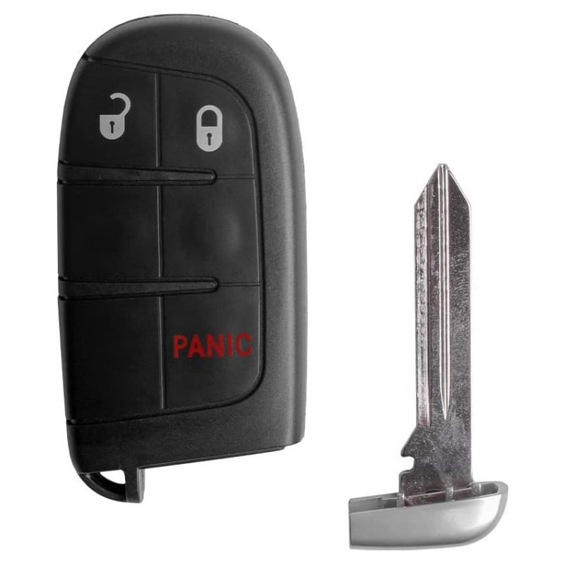 Carcasa Cheie Auto Techstar® Chrysler, Dodge, Jeep, Fiat, 3 Butoane, Cu Lama, Pini Baterie