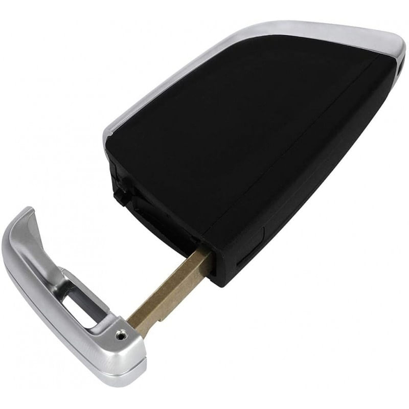 Carcasa Cheie Auto Techstar® BMW, Seria 1,2,3,4,5,6,7, X, 4 Butoane, Cu Lama, Argintiu - imagine 3