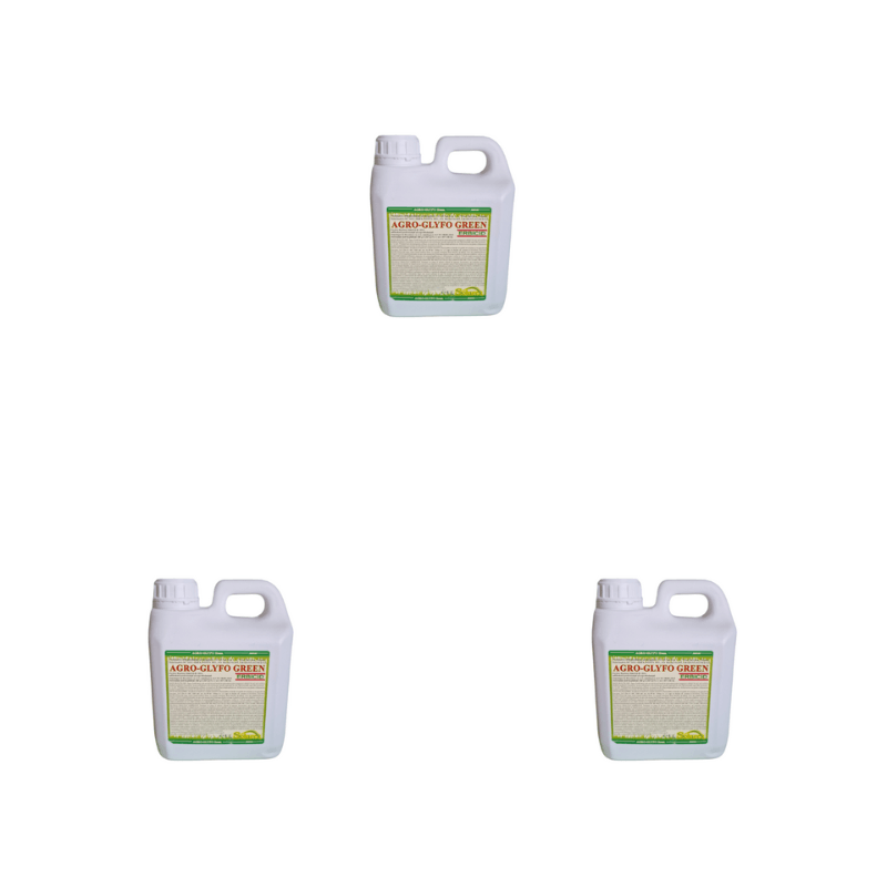 Set Erbicid total Agro Glifo Green 1 l x 3 buc