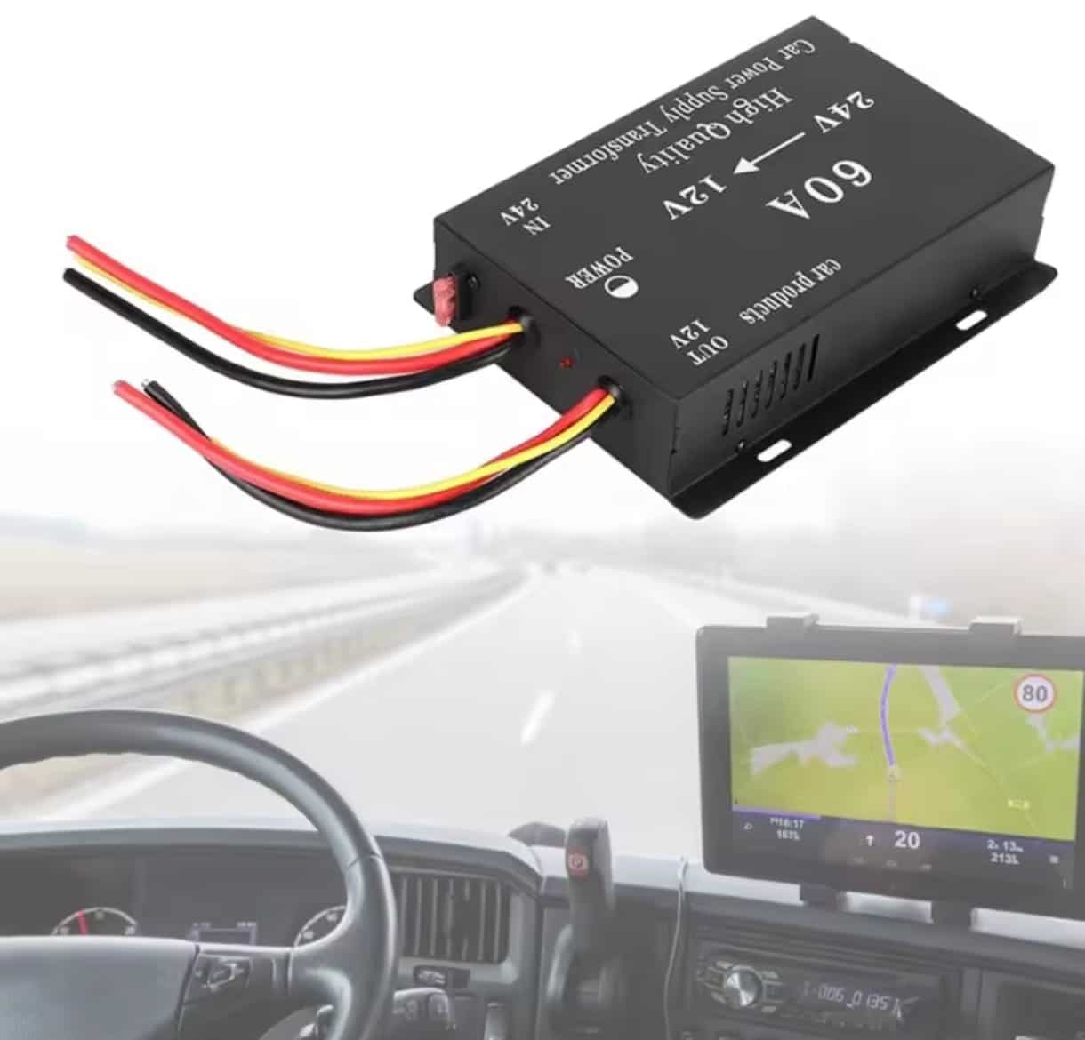 Convertor Coborator de Tensiune 24V - 12V, 60A, 600W – Ideal pentru Rulote, Camioane si Alte Vehicule - 1 | YEO