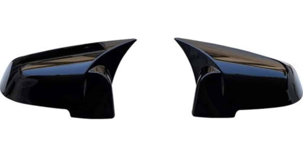 Capace oglinzi AutoREY® BMW M Style Seria 5,6,7 E60 E61 F10 F11 E63 E64 F06 F12 F13 F01 F02, Negru Lucios, Batman Style - imagine 10