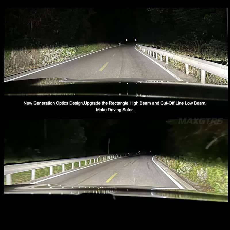 Set 2 Becuri H7 LED cu Lupa, SUPER CSP, Putere 150W si 27.000 Lumeni, CANBUS Cu cipuri CSP 7035, 6000K Alb Rece - imagine 6