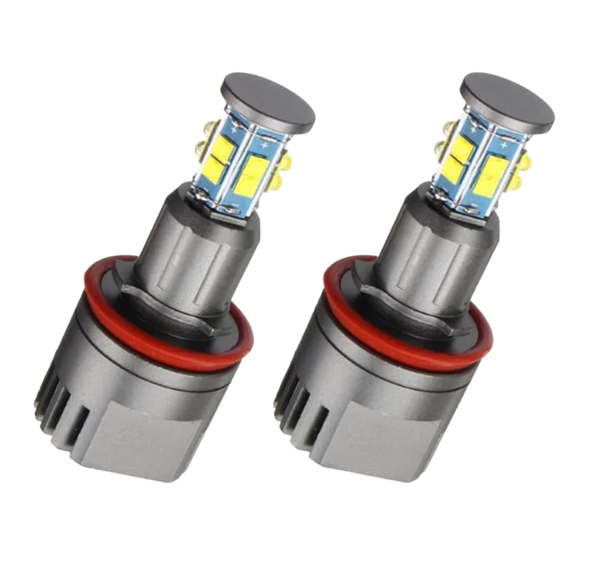Set 2 Becuri Led Marker H8 Angel Eyes 120W BMW E60 E61, X5 E70, E90 E91 E92 E93 E87, X6 E71 E81 E82 E88 E98 LCI 6000K - 4 | YEO