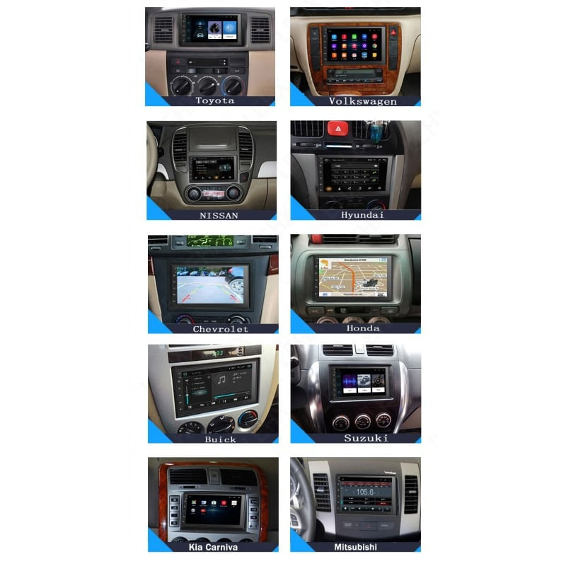 Navigatie Auto Multimedia 7168 Techstar® 2DIN Android 8.1 GPS Radio Wi-Fi Display 7