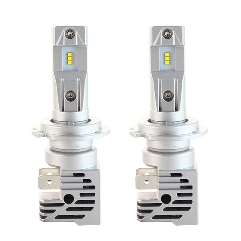 Set 2 LED-uri Auto Techstar® M3, H7, 40w, 8000 Lumeni, 6500K, AUTO, 12-24 Volti, ZES, Canbus, Miez Cupru, Radiator - 4 | YEO