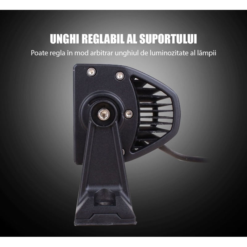 Bara proiectoare LED Auto Offroad Techstar® PNA1, 36W, 12V-24V, 6000 K, 3500 Lumeni, IP 67, 17 cm, Flood Beam 60° cu