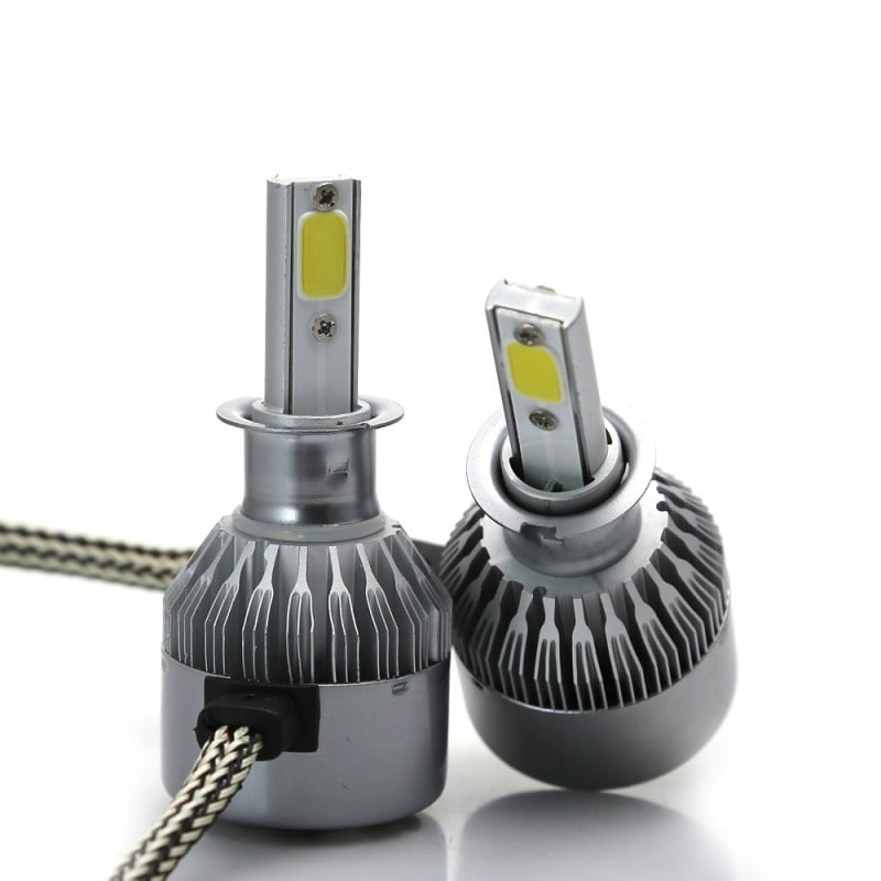 Set 2 LED-uri Auto Techstar® C6, H3, 36w, 3800 Lumeni, 6500K, AUTO, 12-24 Volti, COB - 4 | YEO