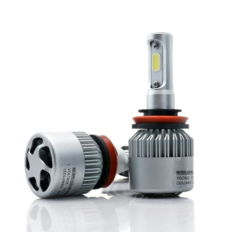 Set 2 LED-uri Auto Techstar® S2, H11/H8/H9, 36w, 4000 Lumeni, 6500K, AUTO, 12-24 Volti, COB, Canbus - 2 | YEO