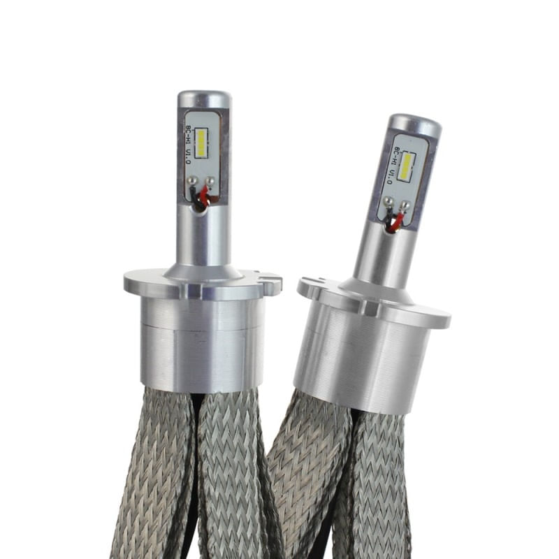 Set 2 LED-Uri Auto Techstar® 8C D4, 80w, 8000 Lumeni, 6500K, AUTO, 12-24 Volti, COB, Radiator Aluminiu Si Cupru